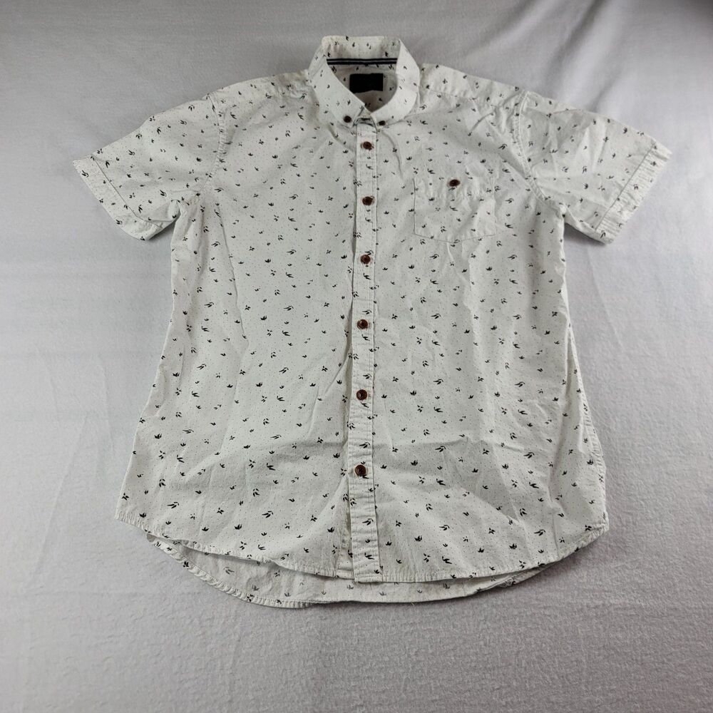 Level Ten Short Sleeve Button Down Men's Shirt Size Medium